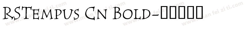 RSTempus Cn Bold字体转换